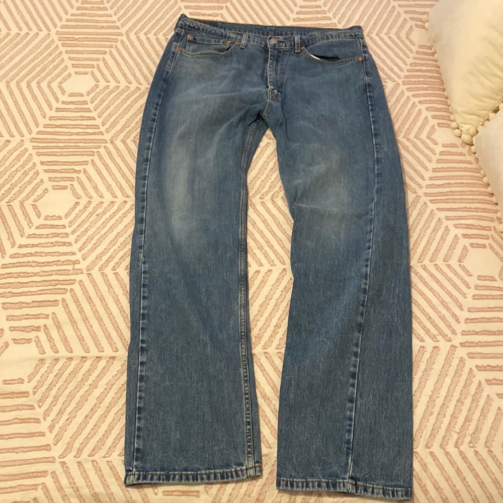 Levi Strauss 505 Straight Leg Jeans 36x34